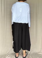 Moyuru Black Cotton Pants