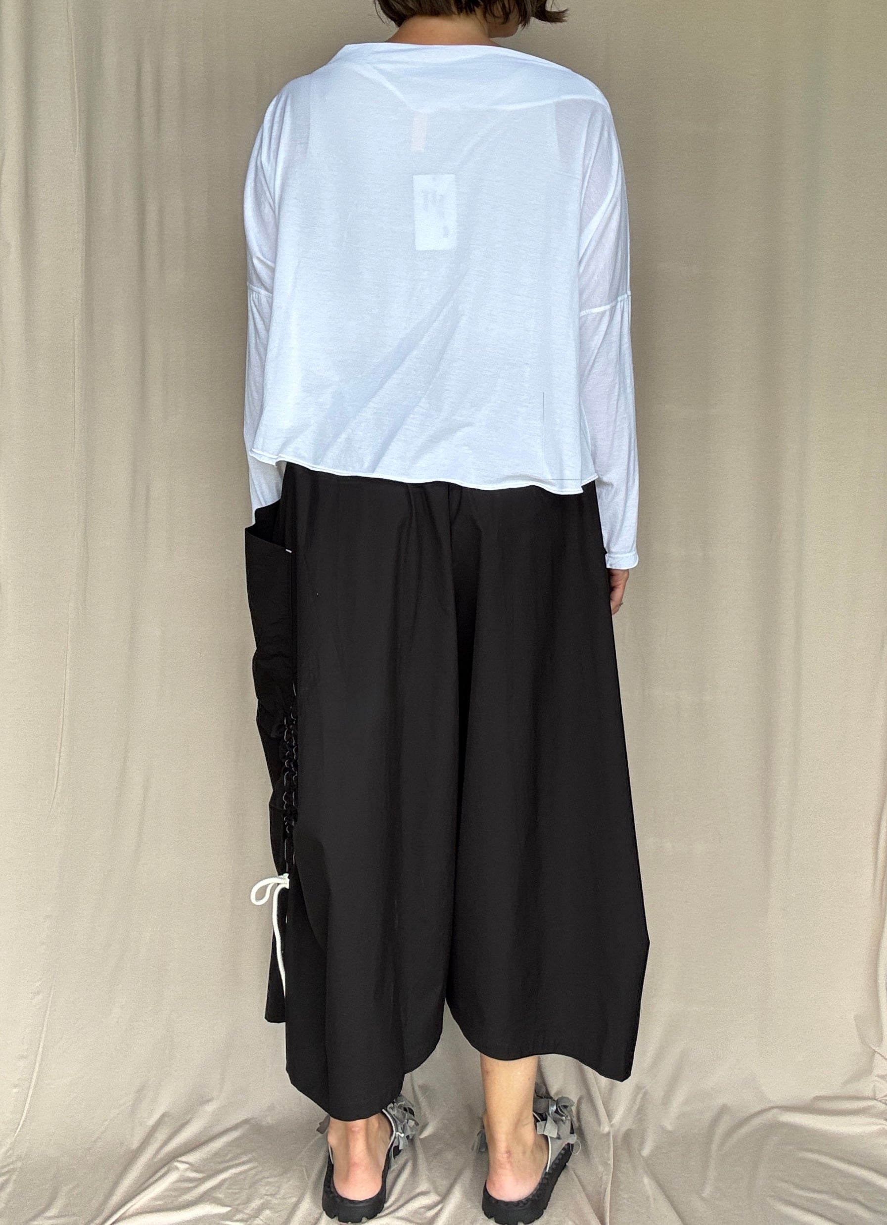 Moyuru Black Cotton Pants