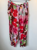T2T Alembika Multicolor Silky Pants Medium