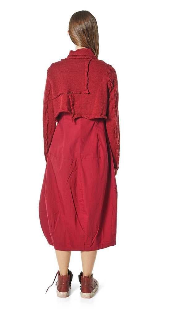 Rundholz Black Label Crop Red Wool Sweater