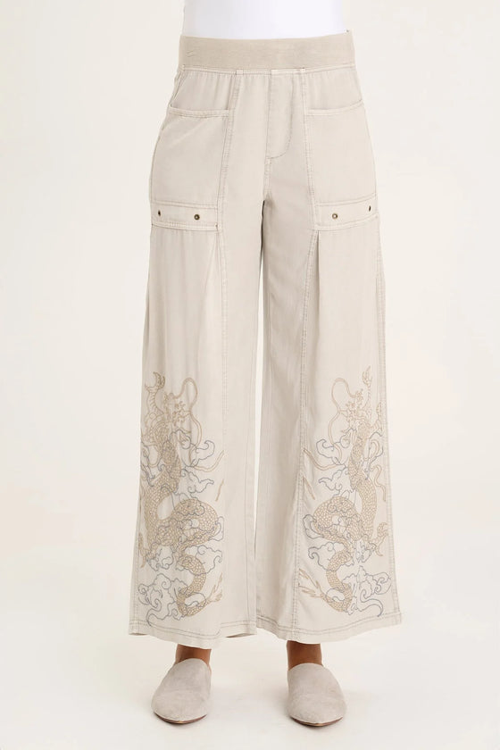 XCVI Pheodora Embroidered Pant