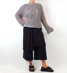  Loyko "Feel" Knitted Blouse in Grey