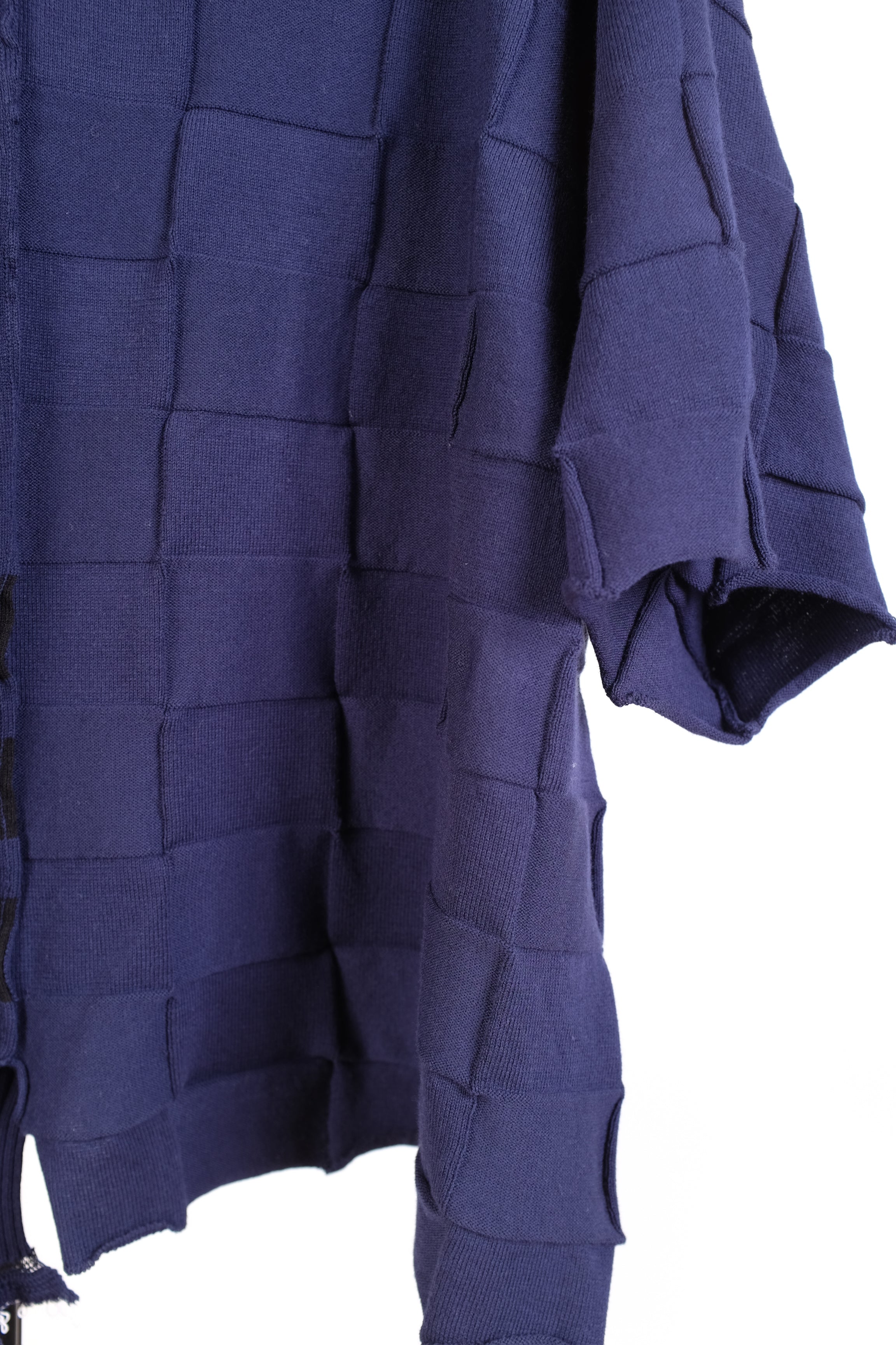 Serienumerica Asymmetric Sweater in BlackBlue