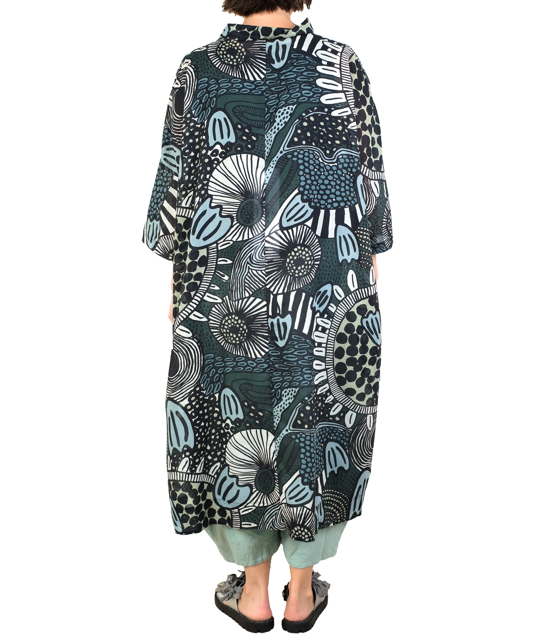 Rundholz Black Label Printed Button Up Dress/Duster