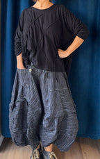 Bodil Black Knit Top