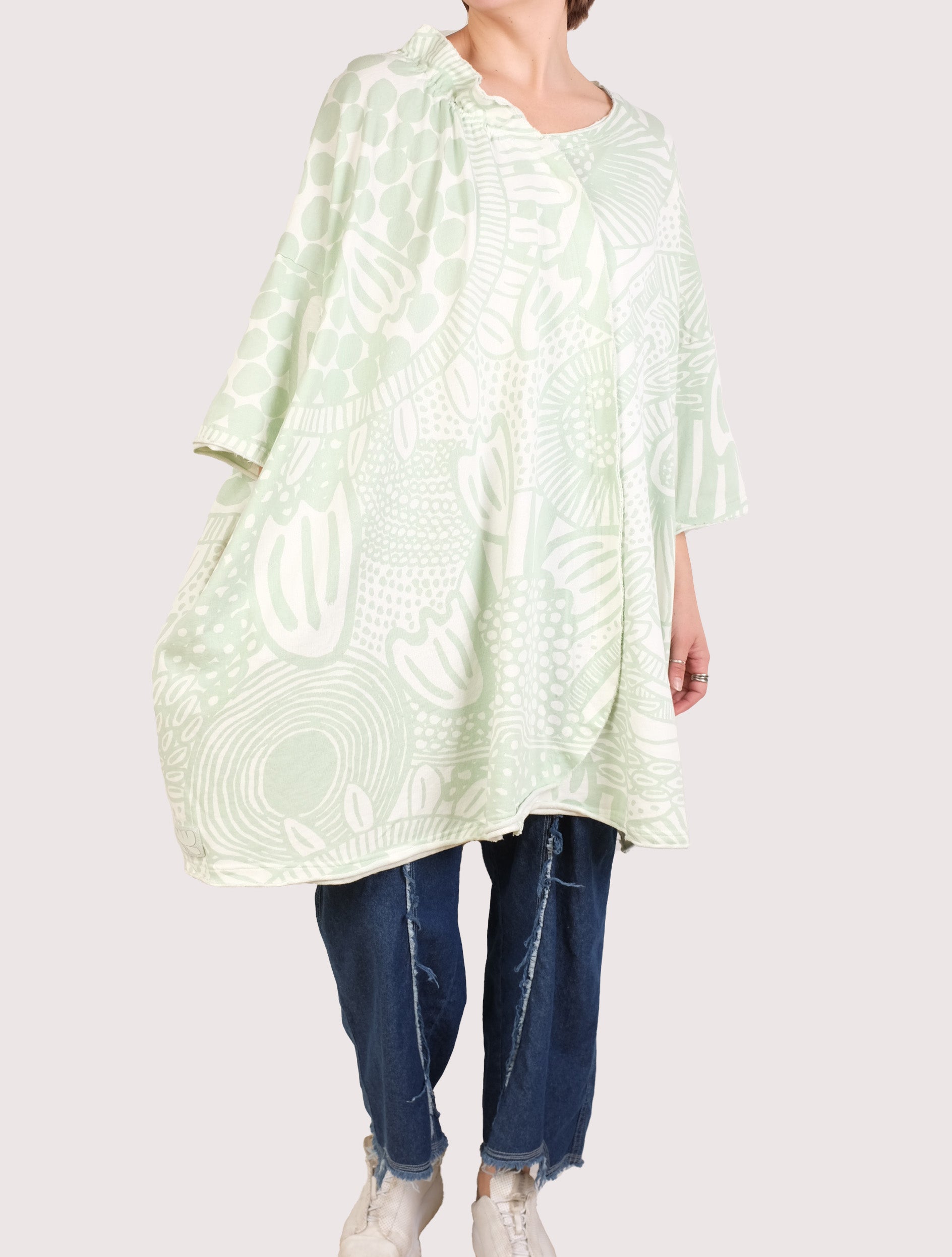 Rundholz Black Label Tunic in Lime Print