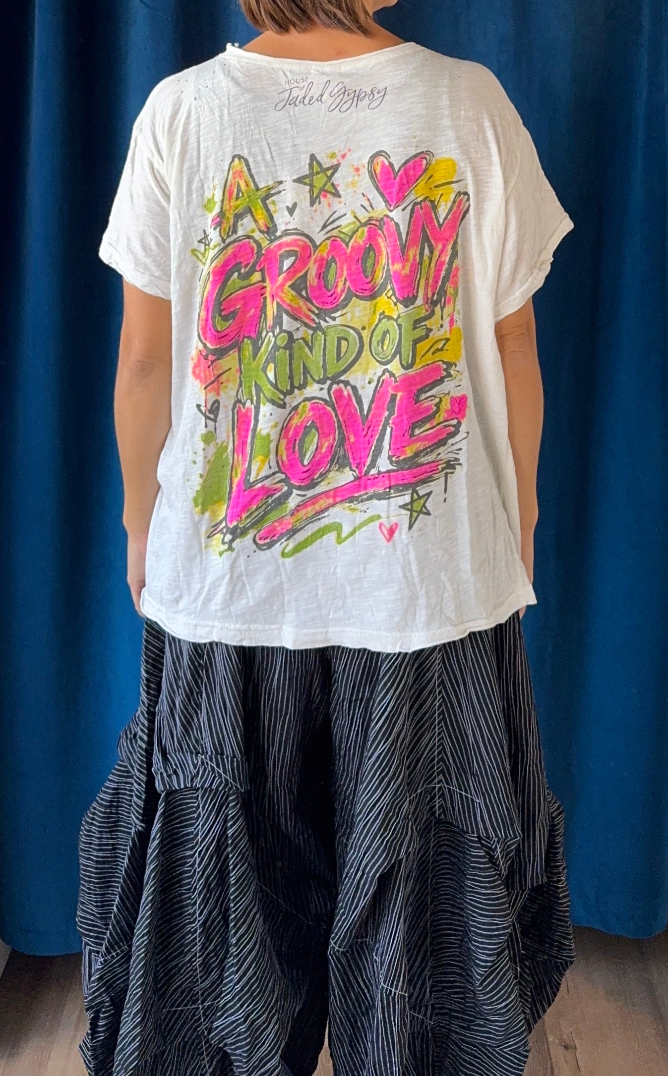 Jaded Gypsy Worn and Weathered Tee in Tigers Love