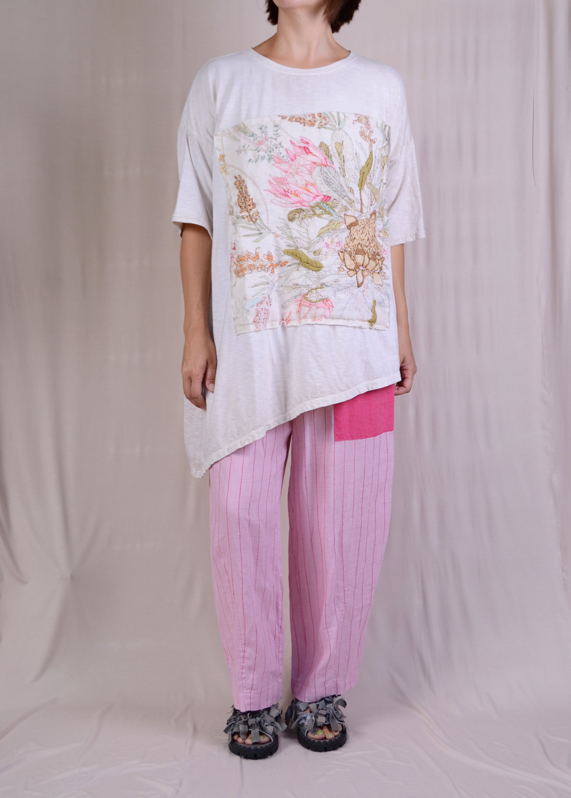Krista Larson Protea Tee in Alabaster