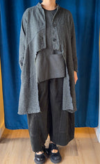 Bodil Long Tweed Jacket In Juniper