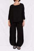 Cutloose Check Sleeve Crop Topper