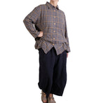 Dress To Kill Denim Mustard Plaid Tuck Up Shirt
