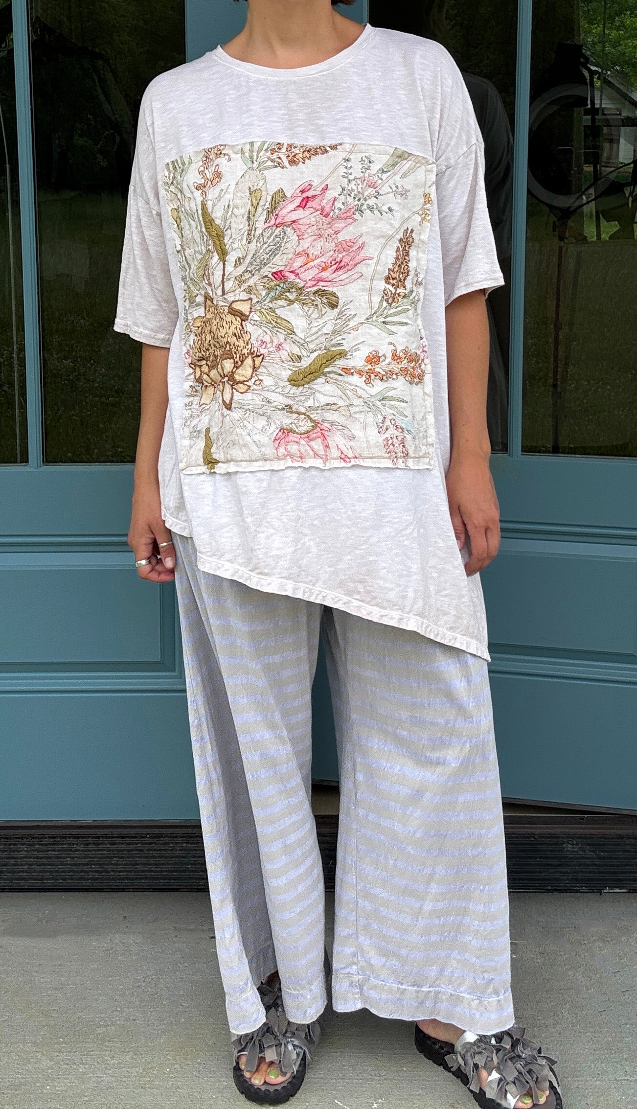 Krista Larson Protea Tee in Alabaster