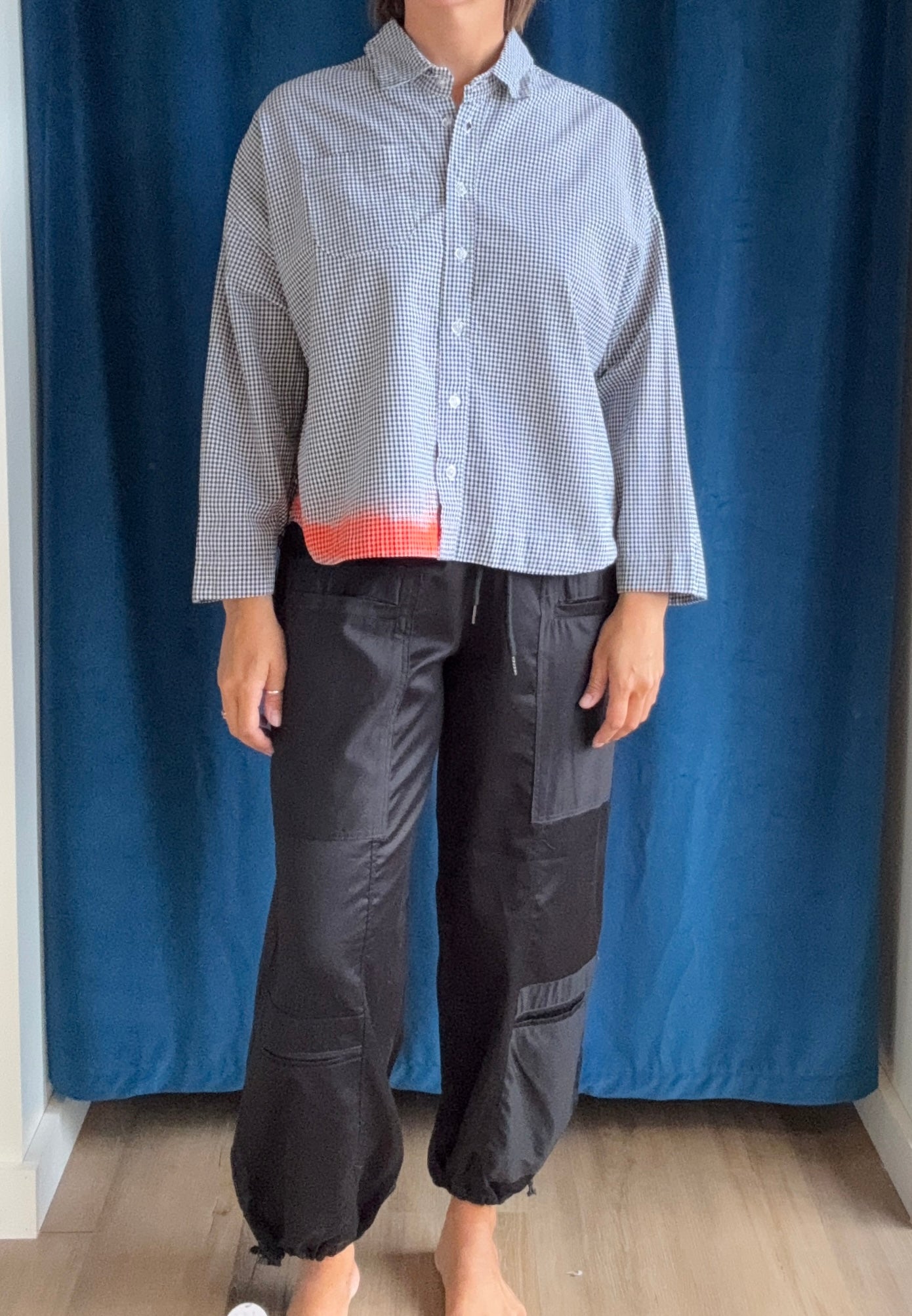 Paper Temples Lo Top in Gingham Spray