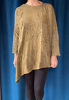 Krista Larson Applique Long Sleeve Tee in Peanut