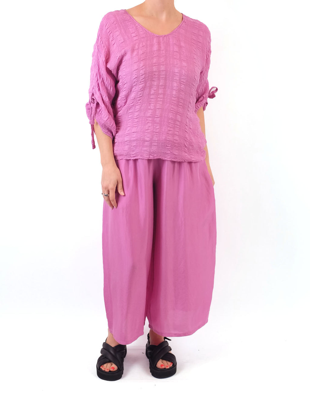 Grizas Pink Silk Blouse