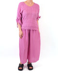 Grizas Pink Silk Blouse