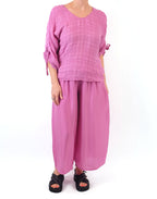 Grizas Pink Silk Blouse