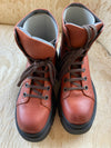 Lofina Red Leather Boots