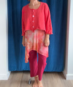 Paper Temples Nelson Cardy in Coral