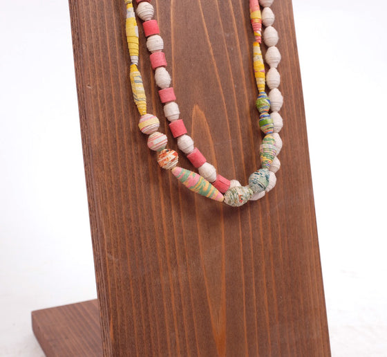 Handmade Multicolor Chain Paper Necklace