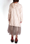 Dress To Kill Cream Jacquard Circle Pocket Hooded Pullover