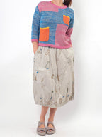 M. & Kyoko Beige Knit Skirt
