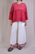 Krista Larson Eloise Shirt in Valentine Linen
