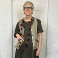 Frank Ideas Brown/Tan Daisy Chain Necklace