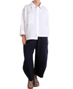 Dress To Kill White Crush Hi Lo Shirt