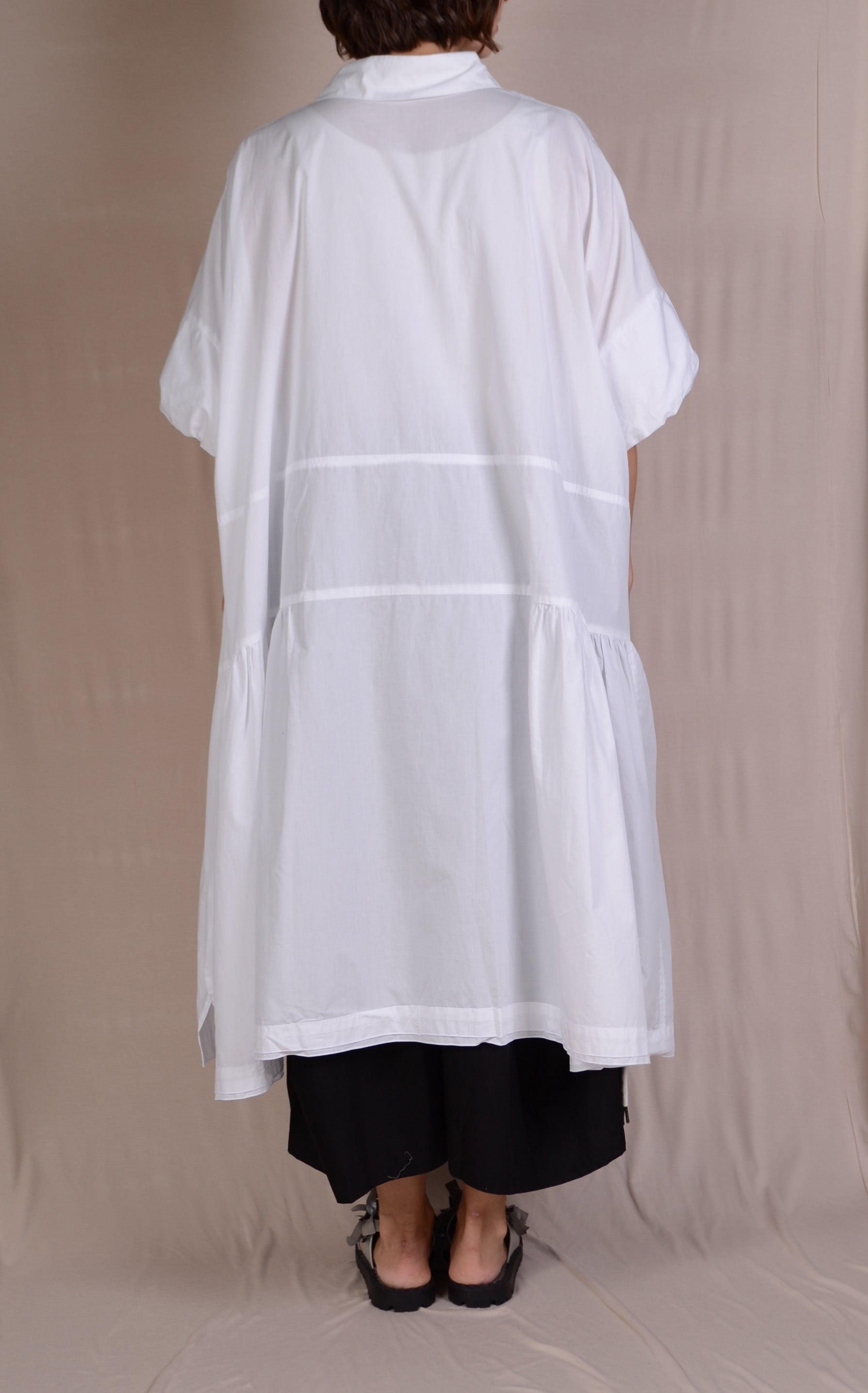 Moyuru White Cotton Dress