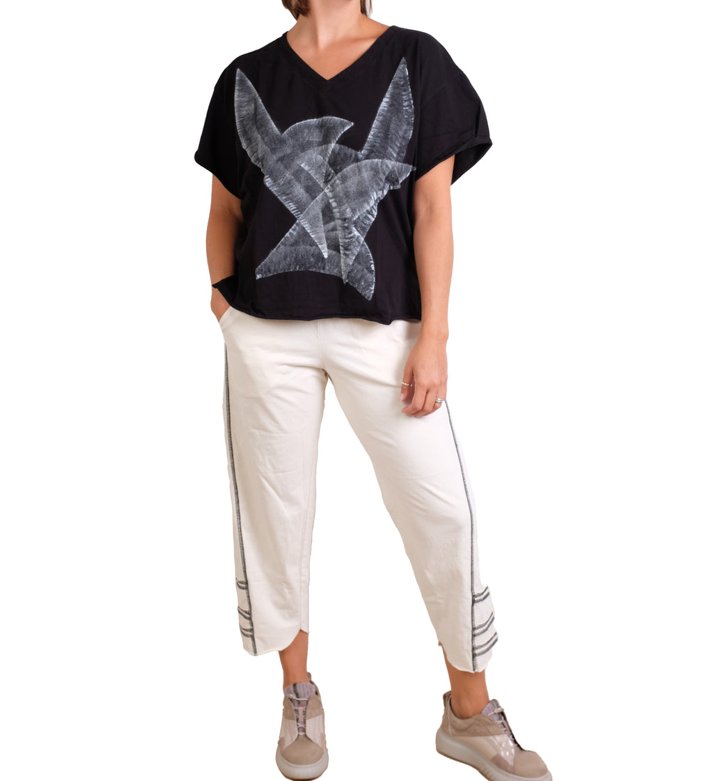 Cynthia Ashby Tracy with Graphic in Black