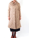 Vanite Couture Quilted Coat in Champagne