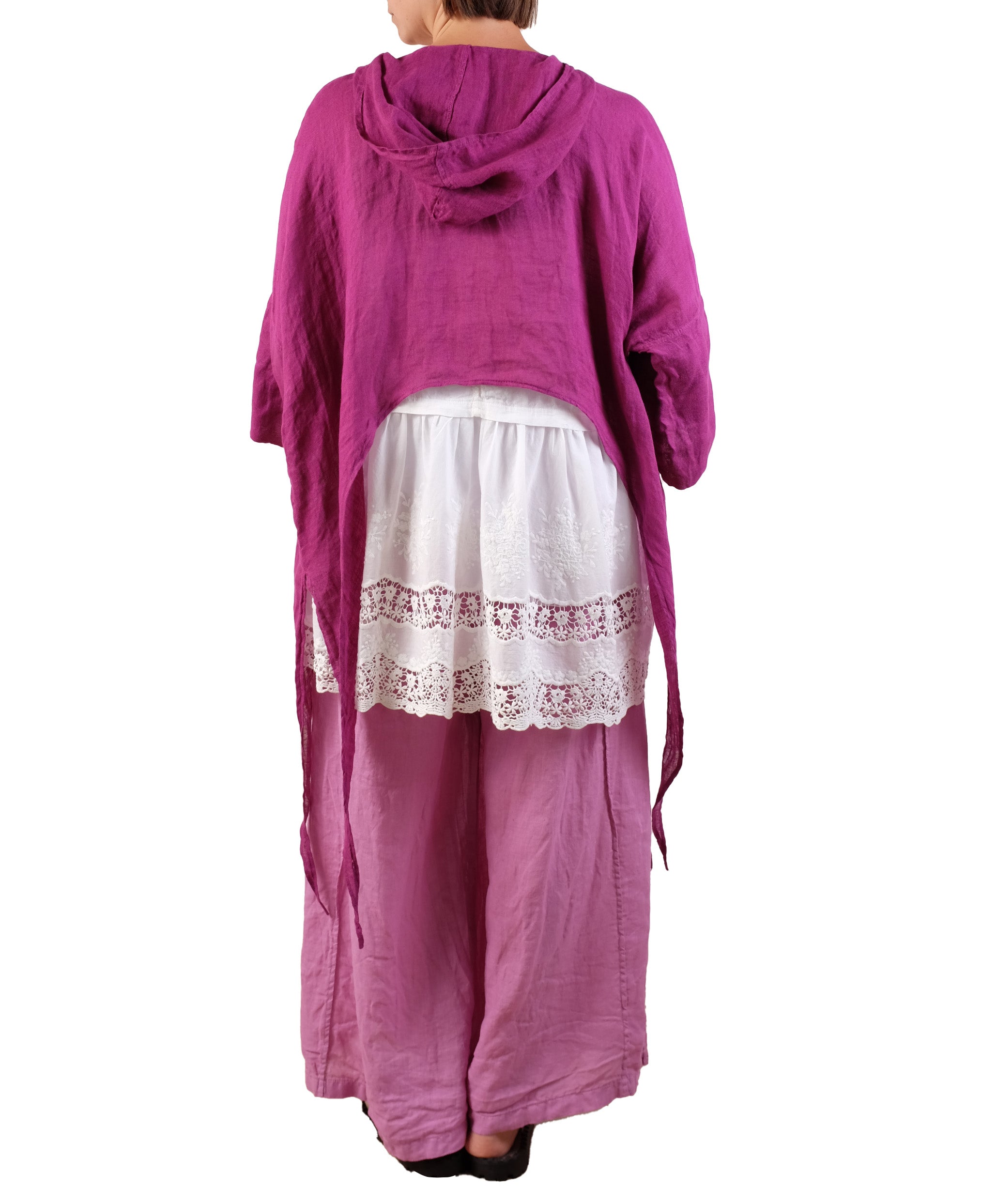 Bodil One Size Hooded Top in Orchid