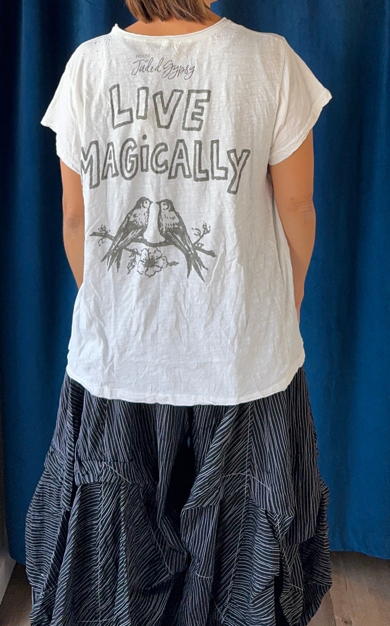 Jaded Gypsy Worn and Weathered Tee in Fairy