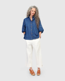 Alembika Crop White Jean
