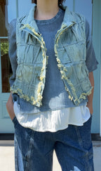 Cynthia Ashby Weave Vest in Halogen
