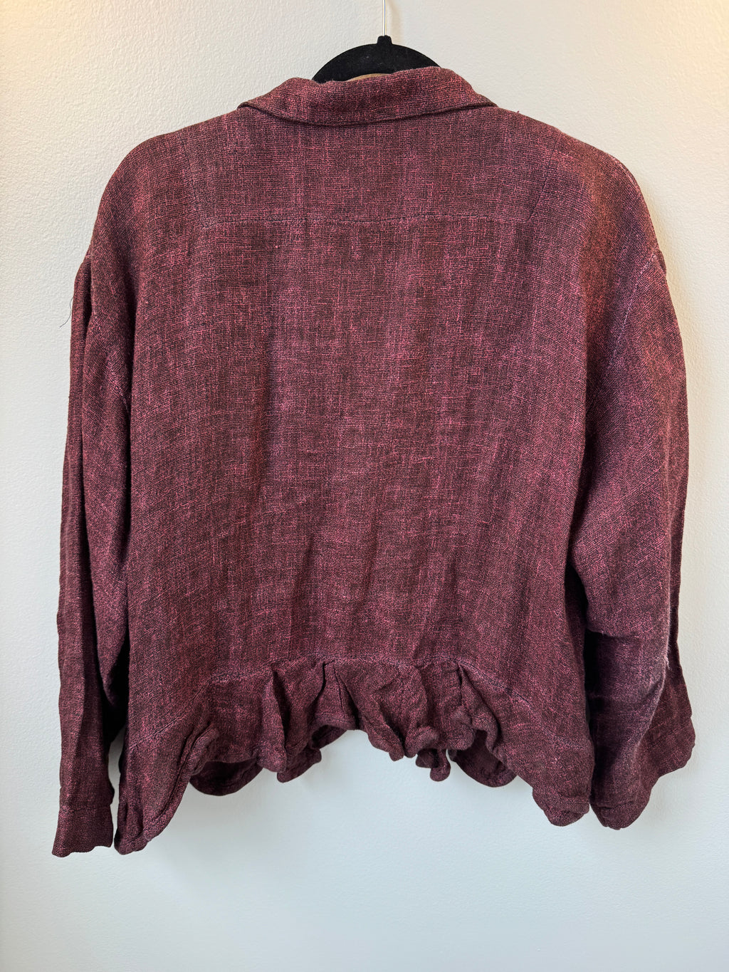 T2T Cynthia Ashby Burgundy Jacket Size 1 (runs generous)