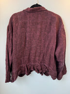 T2T Cynthia Ashby Burgundy Jacket Size 1 (runs generous)