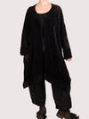 Dress To Kill Black Square Burnout Kimono