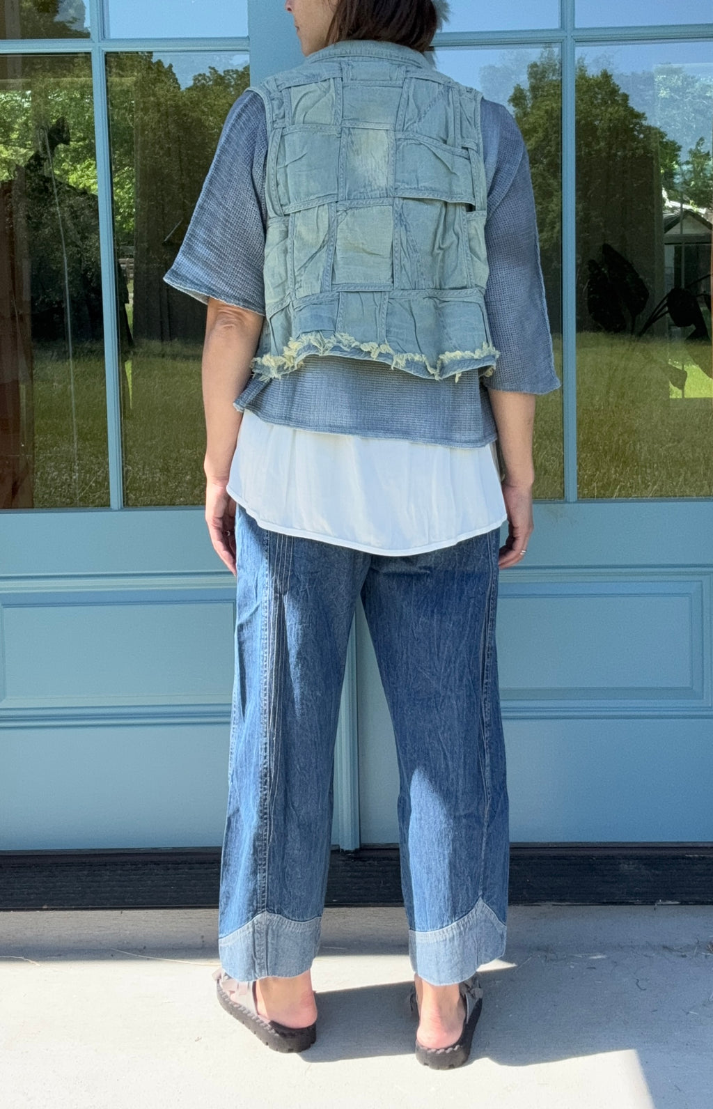 Cynthia Ashby Weave Vest in Halogen