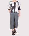 Grizas Grey Silk Trousers