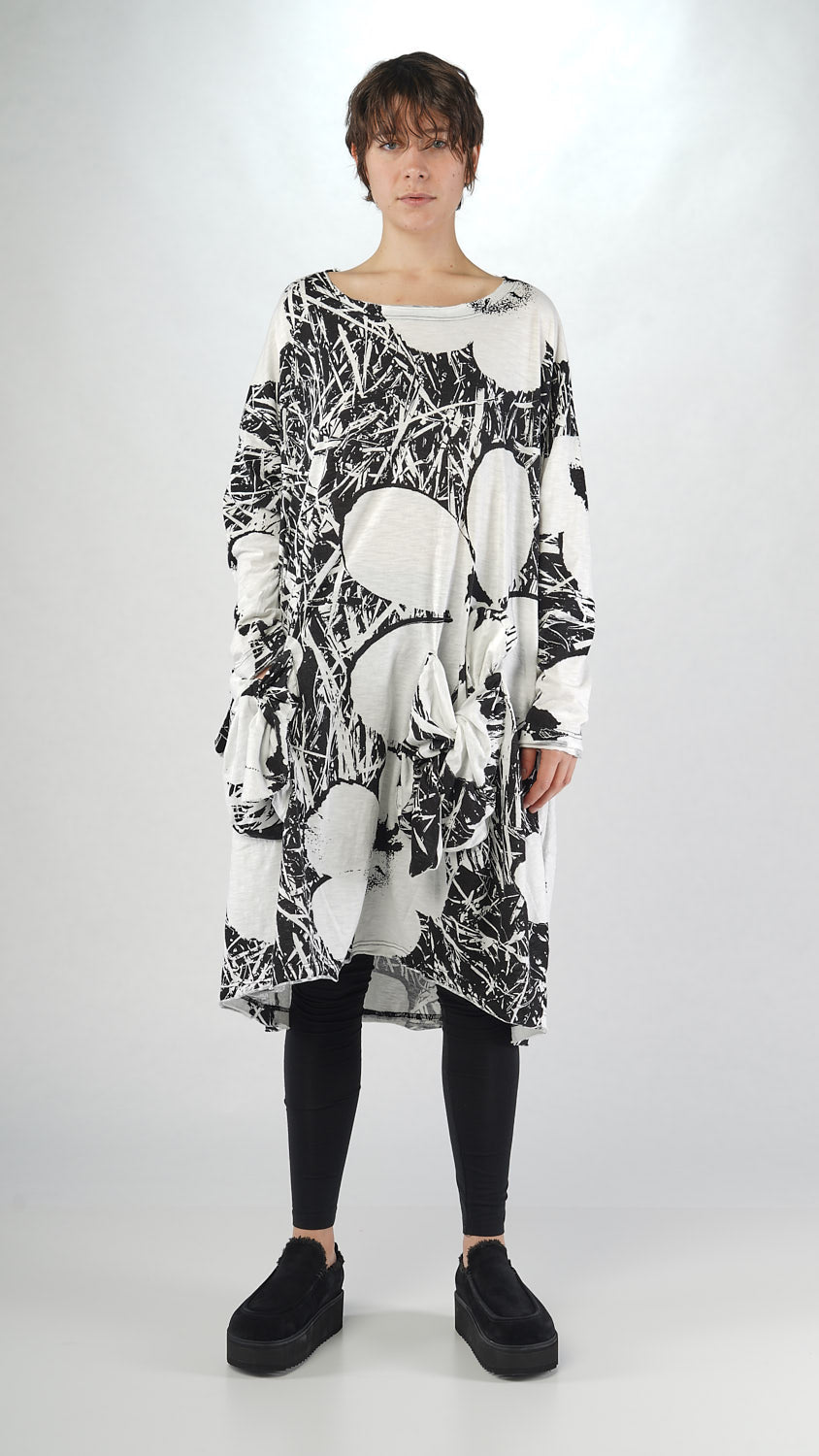 Rundholz Black Label Black and White Print Dress