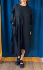 Gershon Bram Black Dress with Ruffle