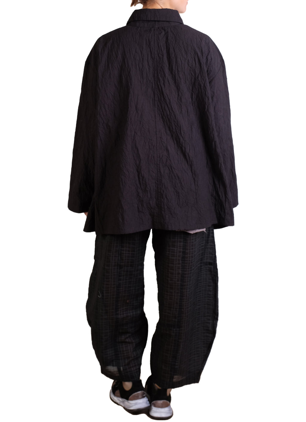 Dress To Kill Black Crush Folded Pull Up Shirt