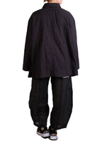 Dress To Kill Black Crush Folded Pull Up Shirt