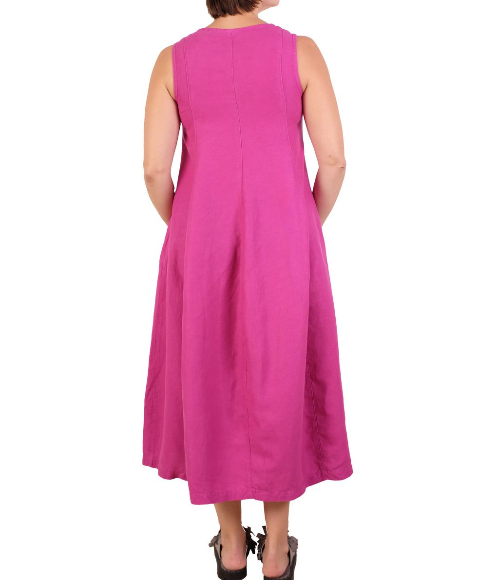 Gerties Gored Dress in Very Berry
