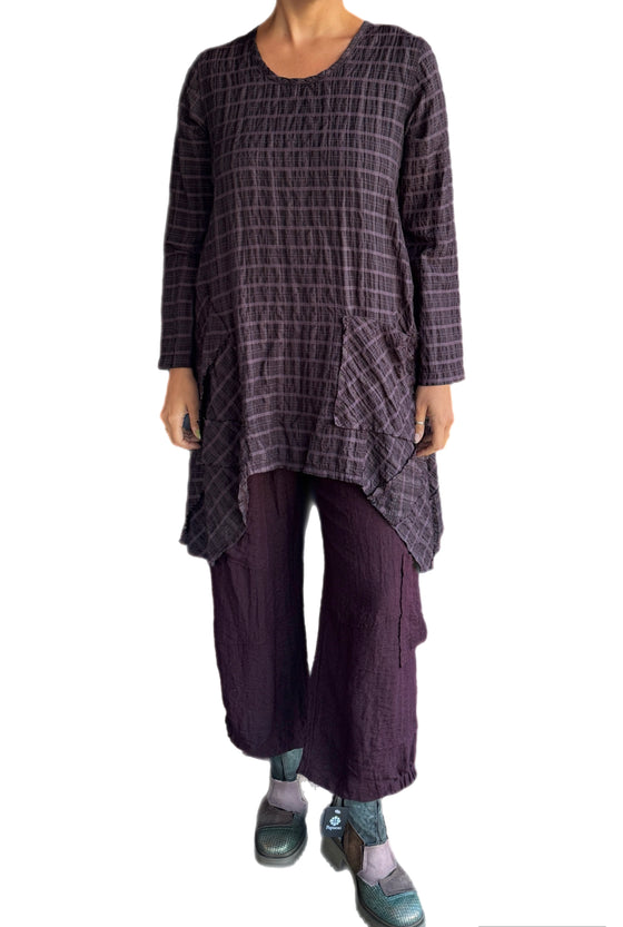 Bodil Pocket Pant in Plum