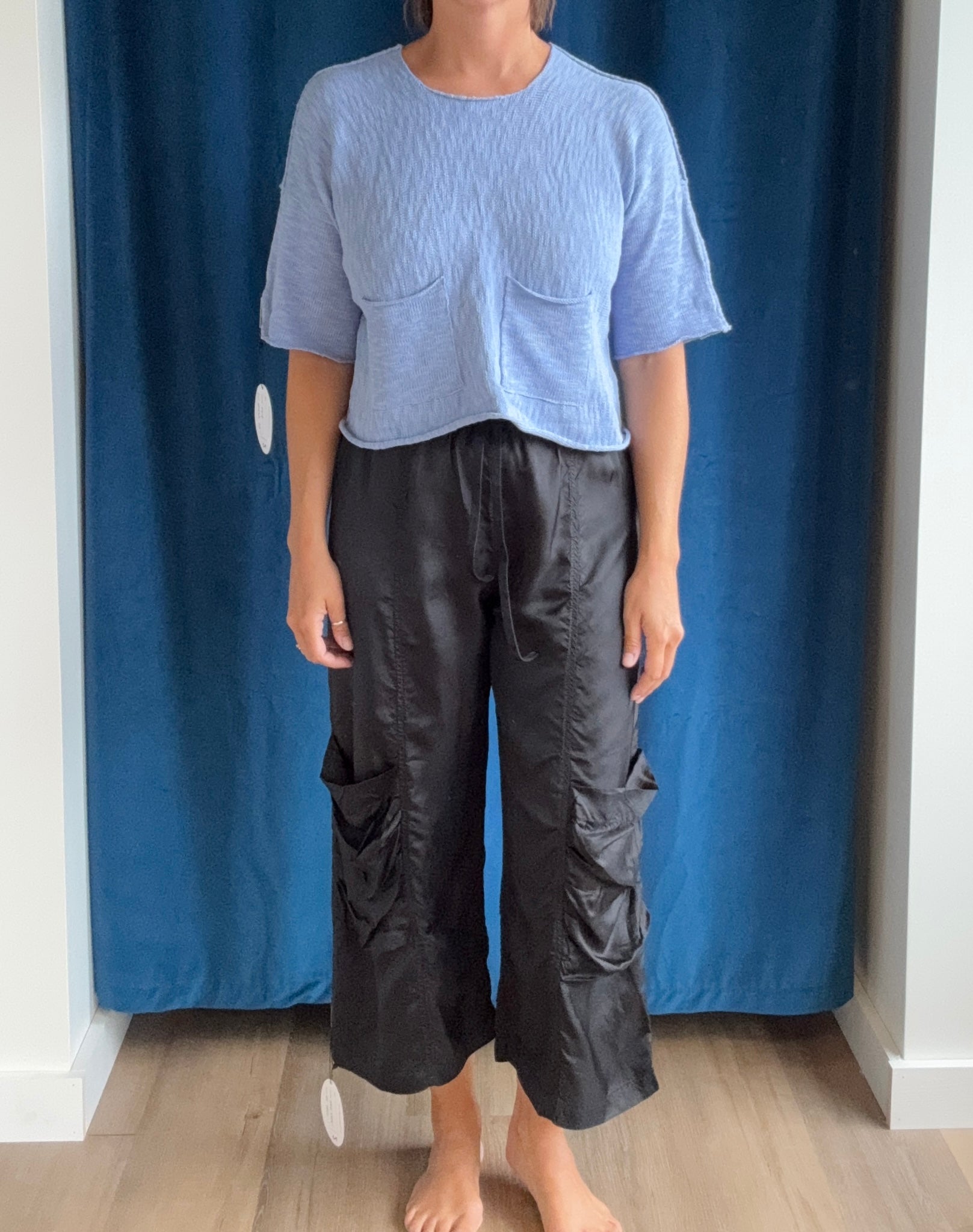 Paper Temples Reverse Pullover in Sky