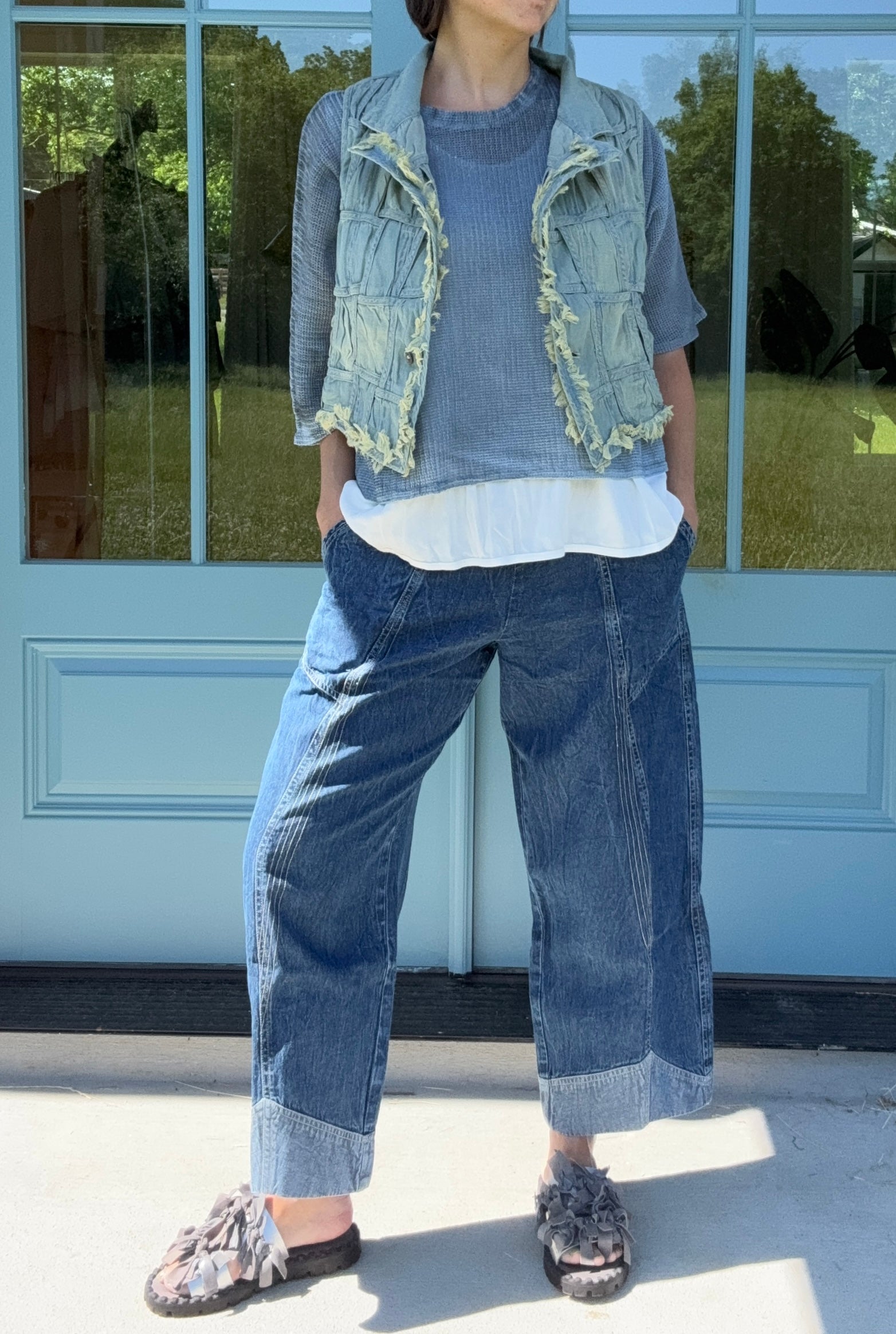Cynthia Ashby Flip Jean in Classic