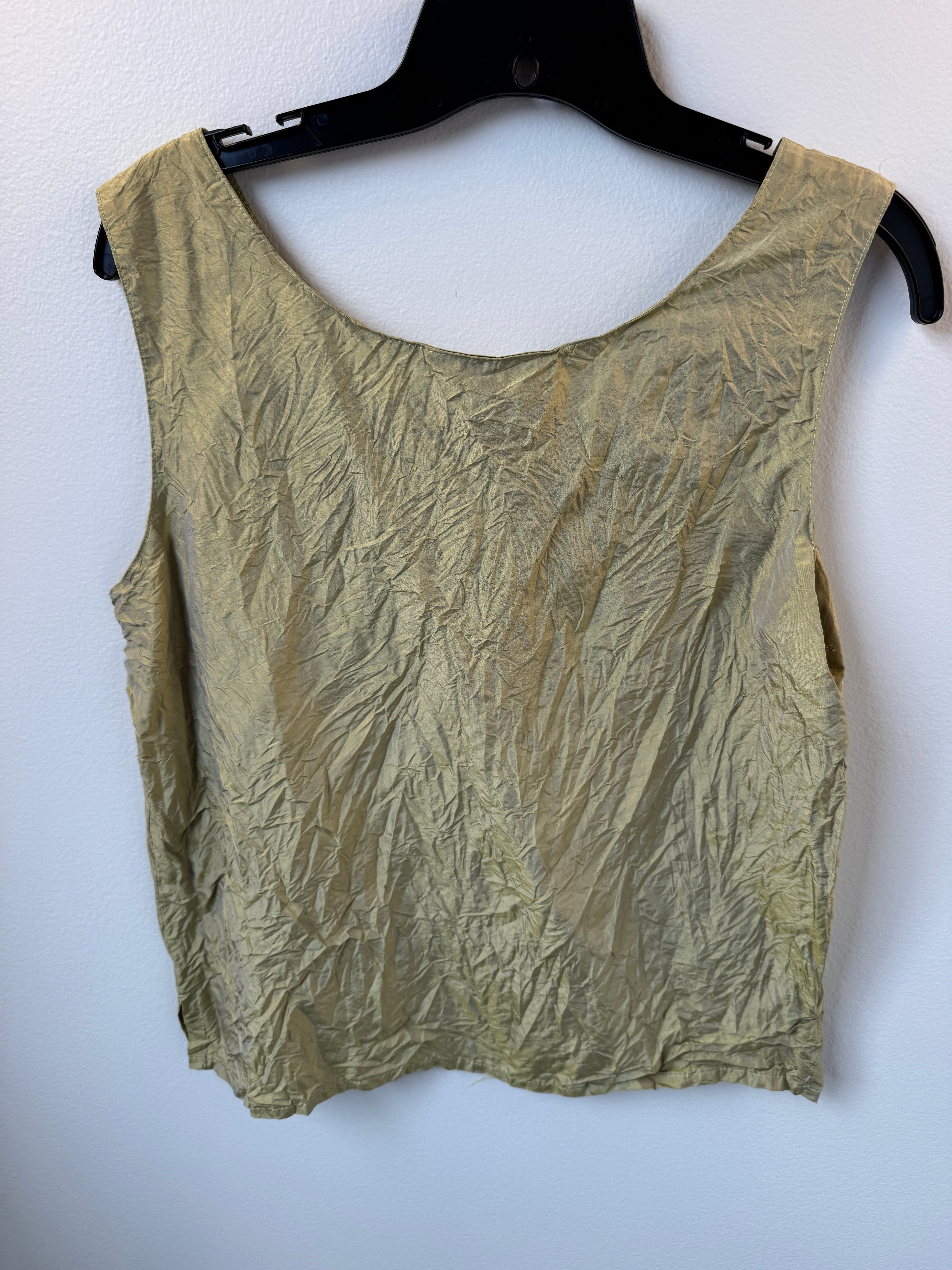 T2T Eleven Stitch Silk Crinkle Tank Medium